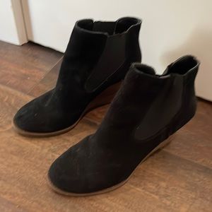 Lucky Brand wedge booties. Size 9